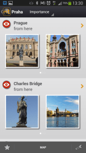 App Mobily Trip para planejar o Roteiro em cada destino